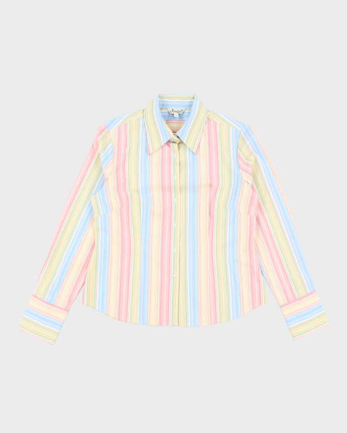 Vintage Y2k 00s Jessica Stripe Blouse - L