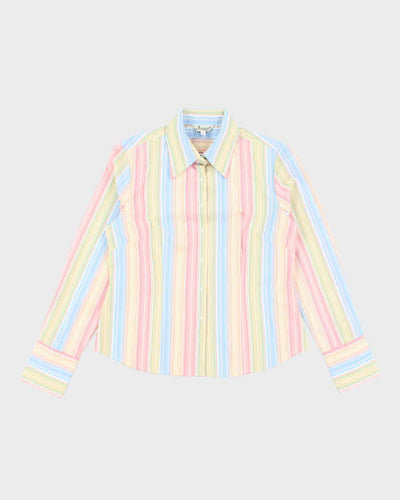 Vintage Y2k 00s Jessica Stripe Blouse - L
