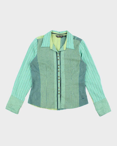 Vintage Y2k 00s Point Zero Stripe Blouse - L