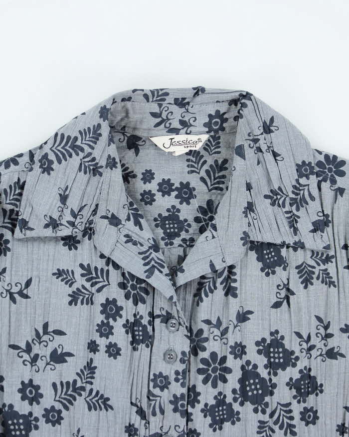 Vintage Y2k 00s Jessica Floral Blouse - L