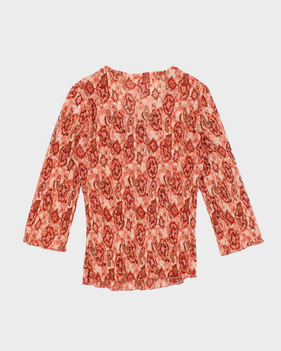 Vintage Y2k 00s Byer California Sheer Floral Blouse - S