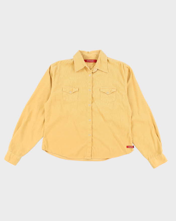 Vintage Wrangler Yellow Corduroy Shirt - L