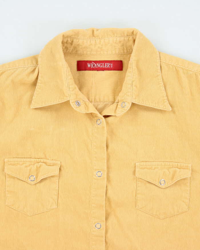 Vintage Wrangler Yellow Corduroy Shirt - L