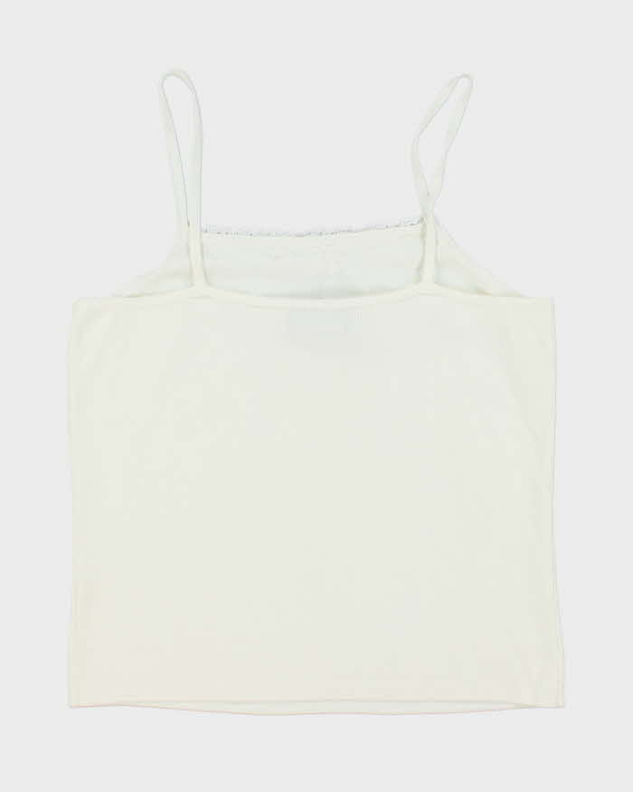 Vintage Y2k 00s Joseph A. Knit Beaded Cami - L