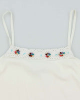 Vintage Y2k 00s Joseph A. Knit Beaded Cami - L
