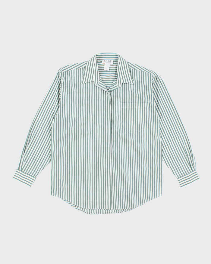 Vintage Tabi Striped Button-Up Blouse - XL