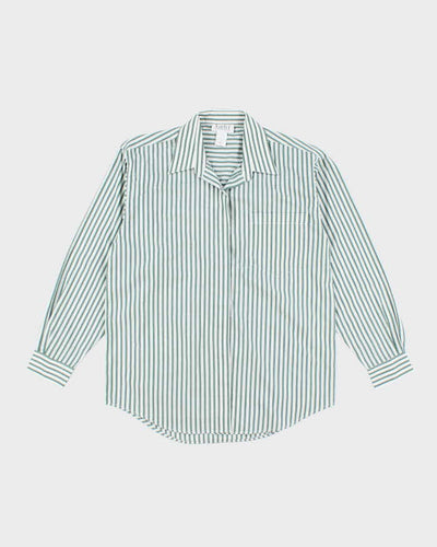 Vintage Tabi Striped Button-Up Blouse - XL