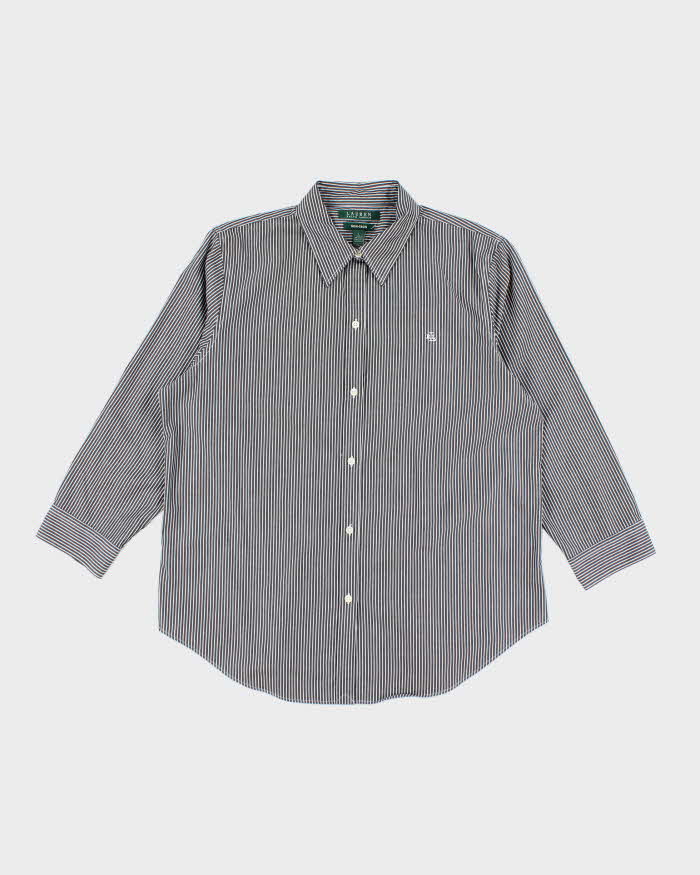 Vintage Ralph Lauren Striped Button-Up Blouse - L