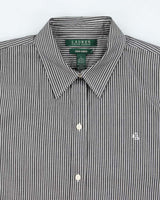 Vintage Ralph Lauren Striped Button-Up Blouse - L