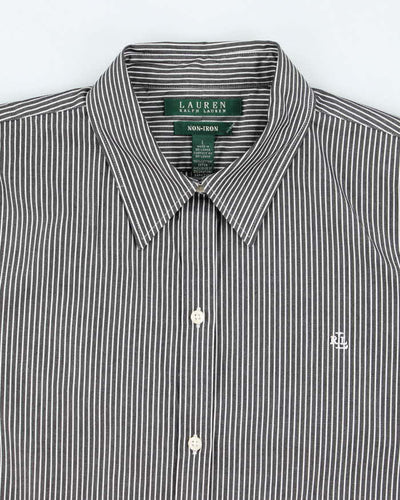 Vintage Ralph Lauren Striped Button-Up Blouse - L