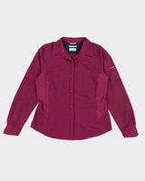 Columbia Purple Outdoors Button-Up Shirt - L