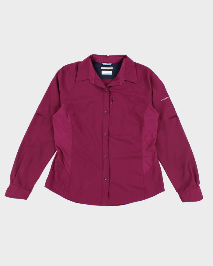 Columbia Purple Outdoors Button-Up Shirt - L