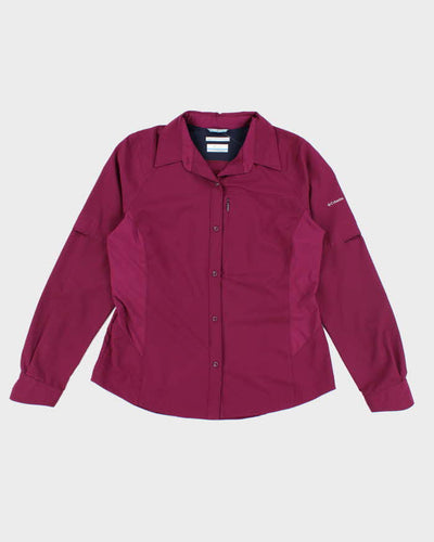 Columbia Purple Outdoors Button-Up Shirt - L
