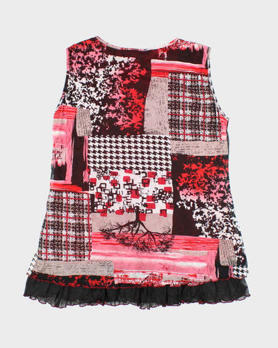 Vintage Y2k 00s Ardoise Patchwork Top - L