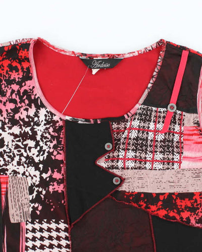 Vintage Y2k 00s Ardoise Patchwork Top - L