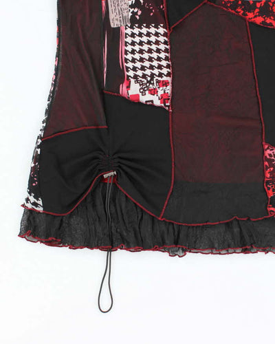 Vintage Y2k 00s Ardoise Patchwork Top - L