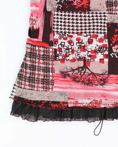 Vintage Y2k 00s Ardoise Patchwork Top - L