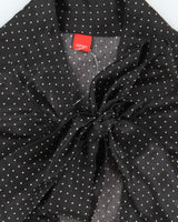 Vintage Y2k 00s Esprit Polka Dot Bow Blouse - M