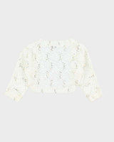 Vintage Y2k 00s Angela Lace Sequin Bolero - S