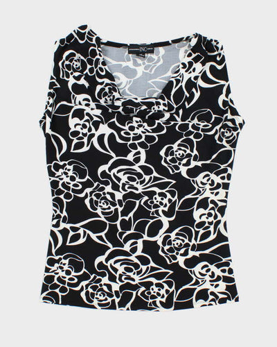 Vintage Y2k 00s INC Cowl Neck Patter Top - M