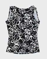 Vintage Y2k 00s INC Cowl Neck Patter Top - M