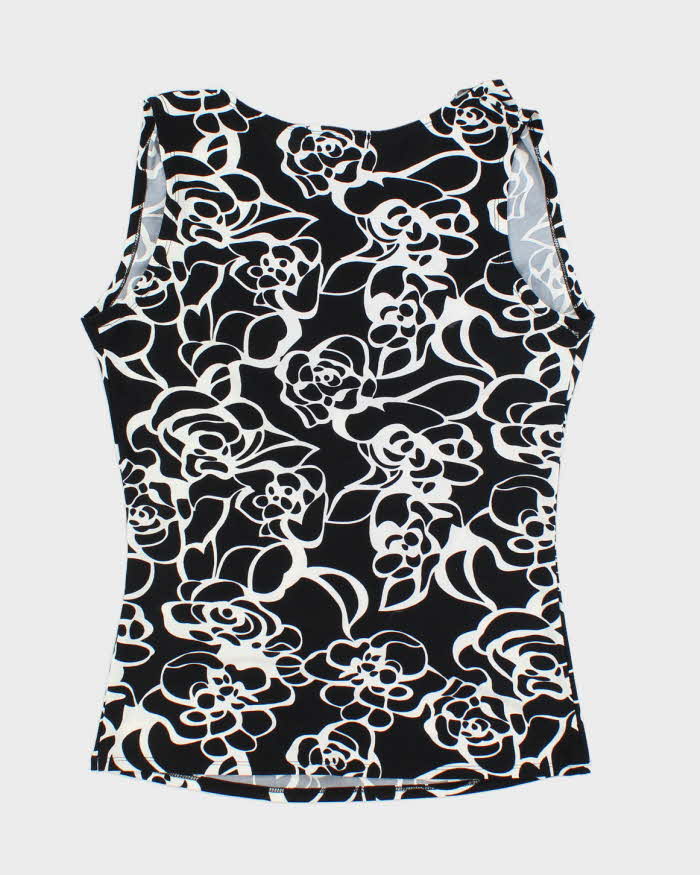 Vintage Y2k 00s INC Cowl Neck Patter Top - M