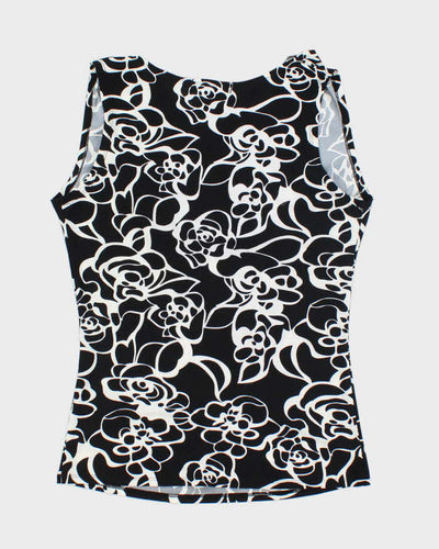 Vintage Y2k 00s INC Cowl Neck Patter Top - M