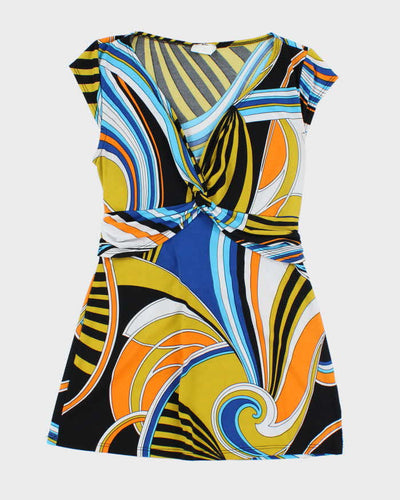 Vintage Y2k 00s Poet Swirl Pattern Top - S
