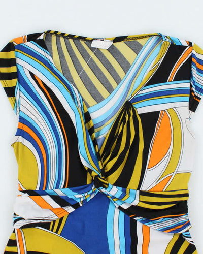 Vintage Y2k 00s Poet Swirl Pattern Top - S