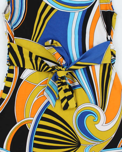 Vintage Y2k 00s Poet Swirl Pattern Top - S