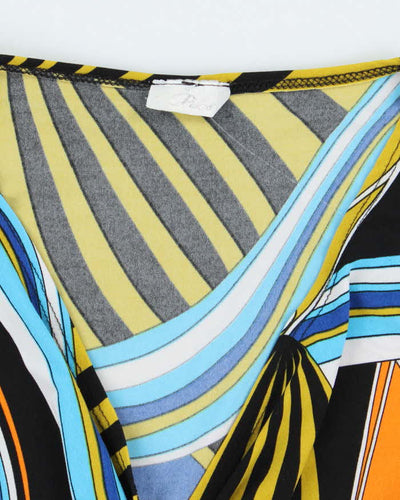 Vintage Y2k 00s Poet Swirl Pattern Top - S