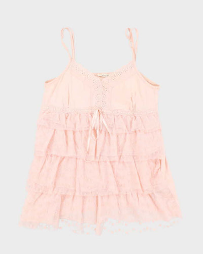 Vintage Y2k 00s Lace Cami Top - S