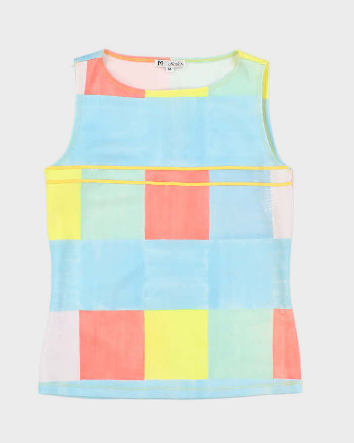 Vintage 90s M Solo Shiny Pattern Top - S