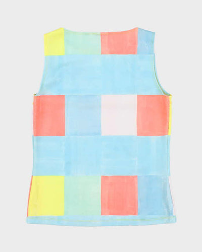Vintage 90s M Solo Shiny Pattern Top - S