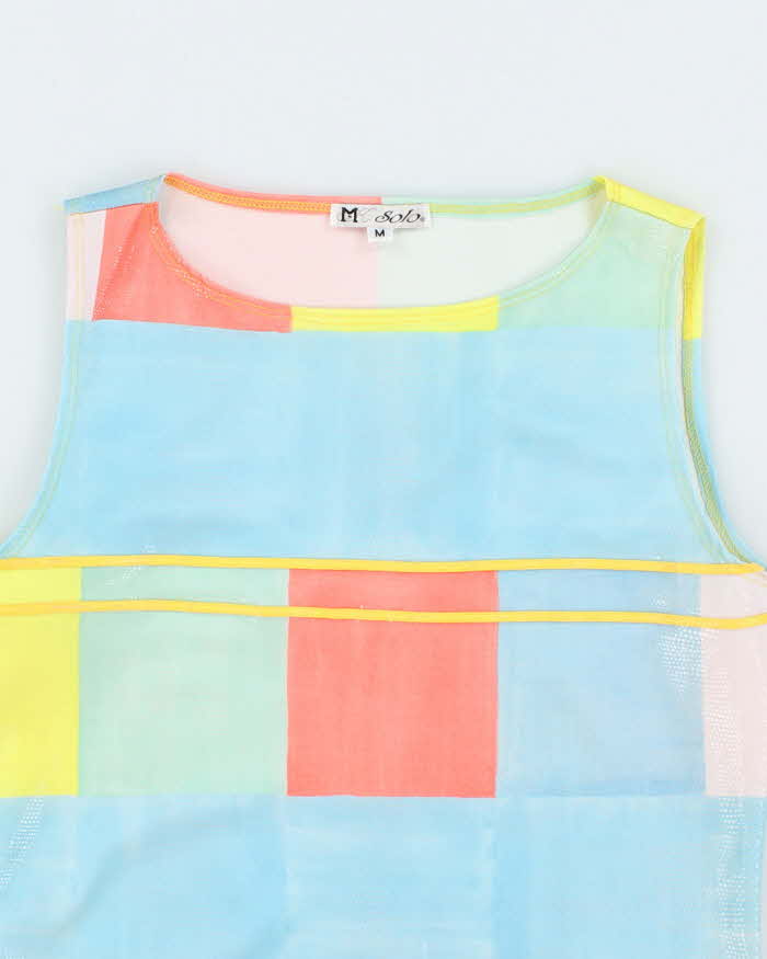 Vintage 90s M Solo Shiny Pattern Top - S