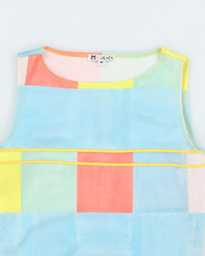 Vintage 90s M Solo Shiny Pattern Top - S