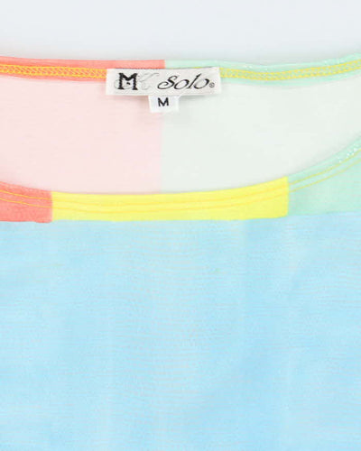Vintage 90s M Solo Shiny Pattern Top - S
