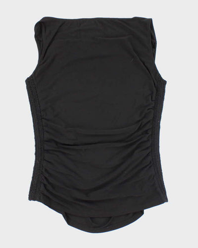 Vintage Y2k 00s Laura Cowl Neck Ruched Top - M