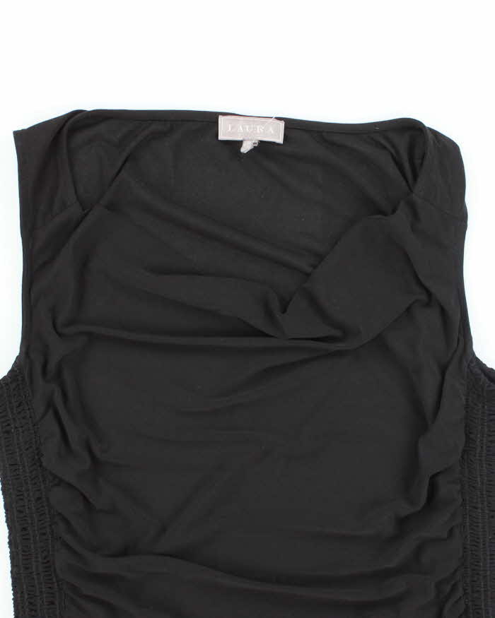Vintage Y2k 00s Laura Cowl Neck Ruched Top - M
