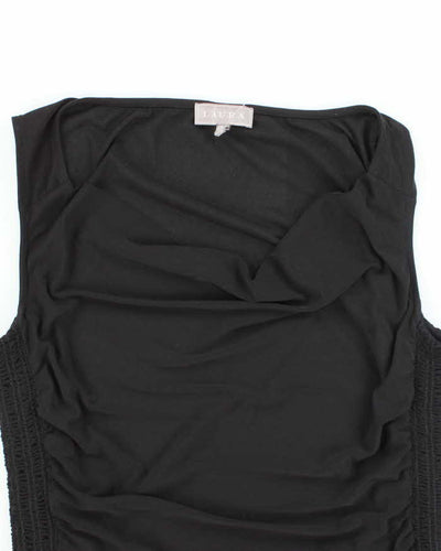 Vintage Y2k 00s Laura Cowl Neck Ruched Top - M