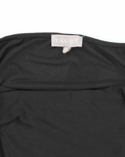 Vintage Y2k 00s Laura Cowl Neck Ruched Top - M