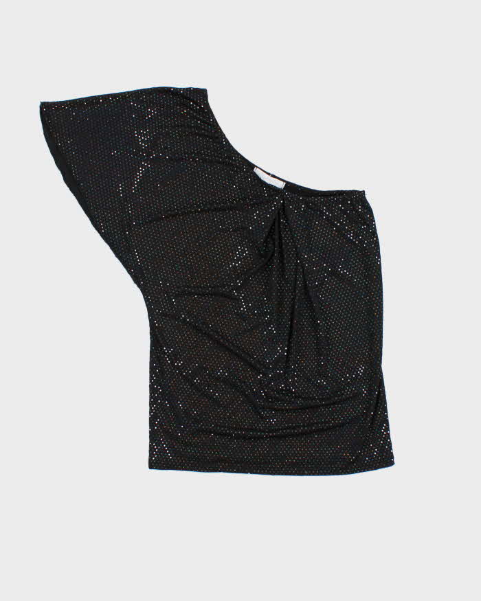 Vintage Y2k 00s Charlotte Russe One Shoulder Sequin Top - S