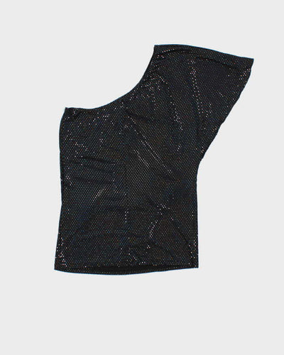 Vintage Y2k 00s Charlotte Russe One Shoulder Sequin Top - S