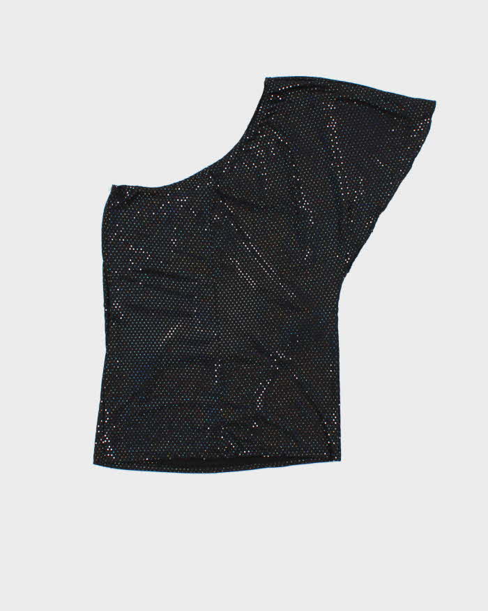 Vintage Y2k 00s Charlotte Russe One Shoulder Sequin Top - S