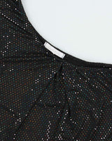 Vintage Y2k 00s Charlotte Russe One Shoulder Sequin Top - S