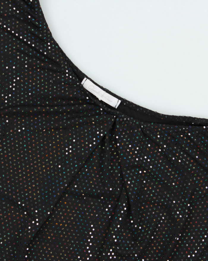 Vintage Y2k 00s Charlotte Russe One Shoulder Sequin Top - S