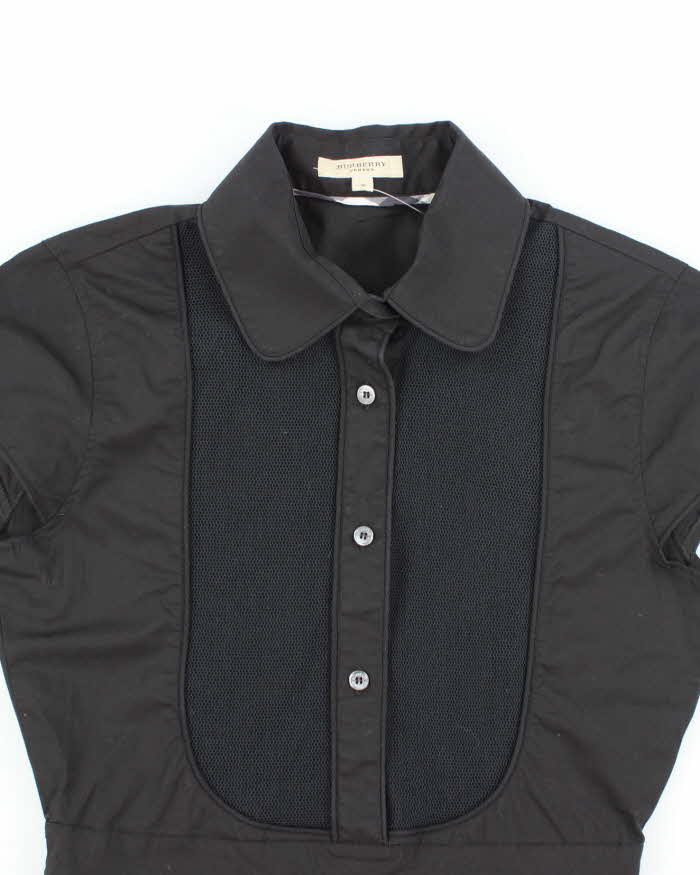 Vintage Y2k 00s Burberry Quarter-Button Blouse - S