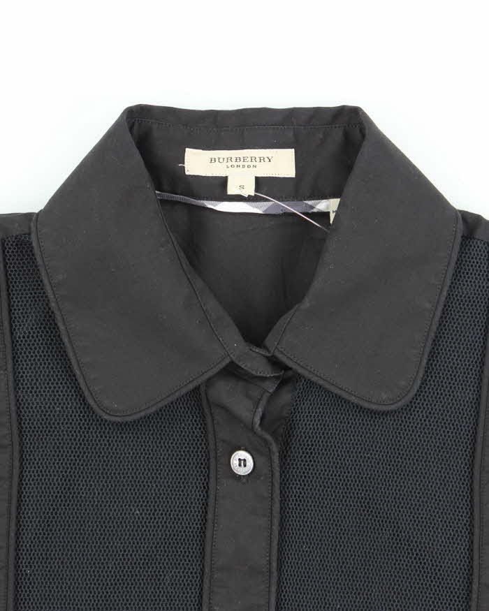 Vintage Y2k 00s Burberry Quarter-Button Blouse - S