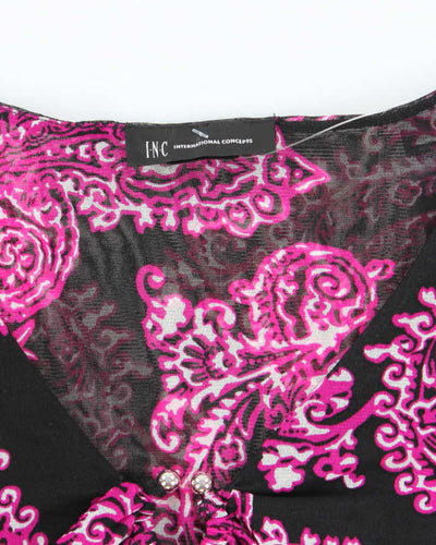 Vintage Y2k 00s INC Mesh O Ring Top - S