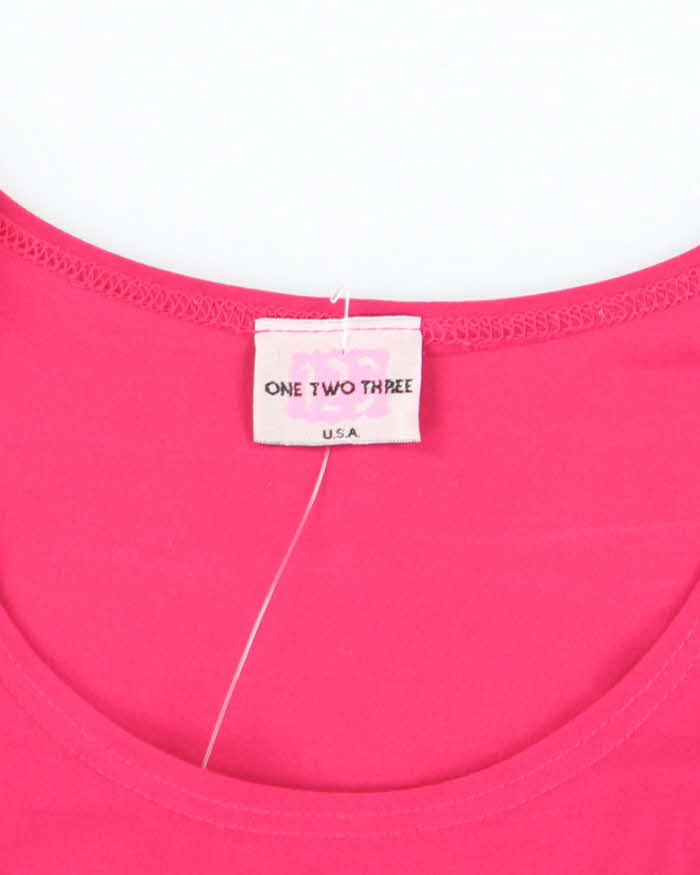 Vintage 90s One Two Three Sleeveless Top - S